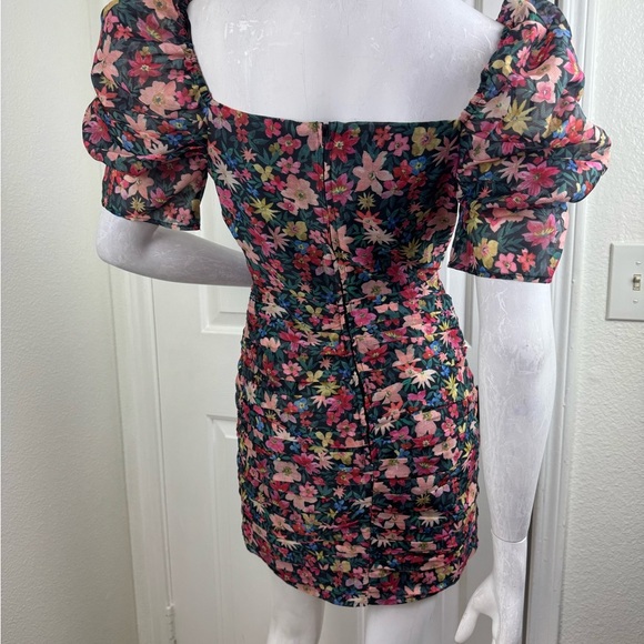 C/MEO Collective Red and Pink Long Sleeve Dress #332 - Picture 6 of 17